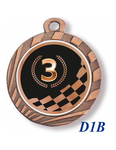 cod. 23.280.32.D1BQ - Medaglia mm 32 inf.100pcs racing n. 3
