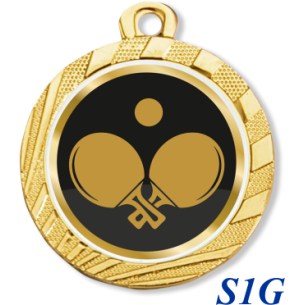 cod. 23.280.32.S1GQ - Medaglia mm 32 inf.100pcs ping pong