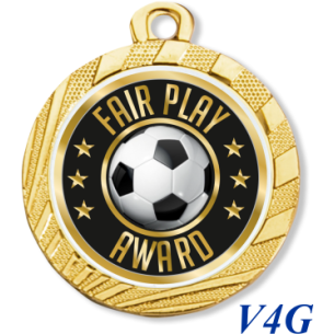cod. 23.280.32.V4GQ - Medaglia mm 32 inf.100pcs fair play