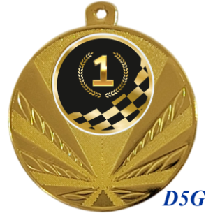cod. 23.285.50.D5GQ - Medaglia mm 50 inf.100pcs racing n. 1