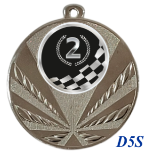 cod. 23.285.50.D5SQ - Medaglia mm 50 inf.100pcs racing n. 2