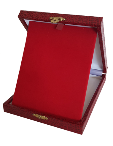cod. P.AS26.01 - Astuccio cart. rosso verticale cm 21x26