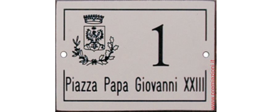 Numeri civici in bachelite